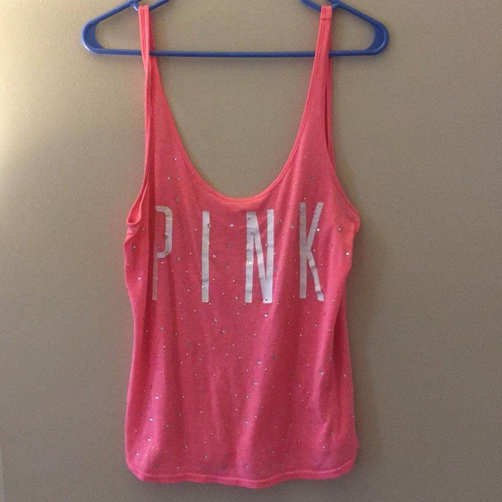PINK Rhinestone Tank